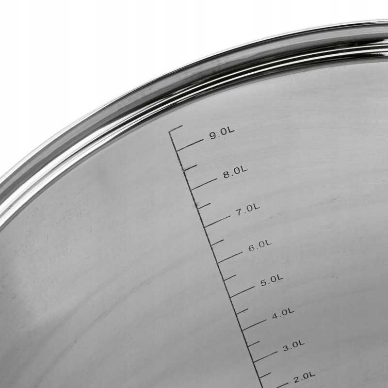 Plieninis indukcinis puodas su dangčiu didelis HIGH Konighoffer Faro 10 l 26cm