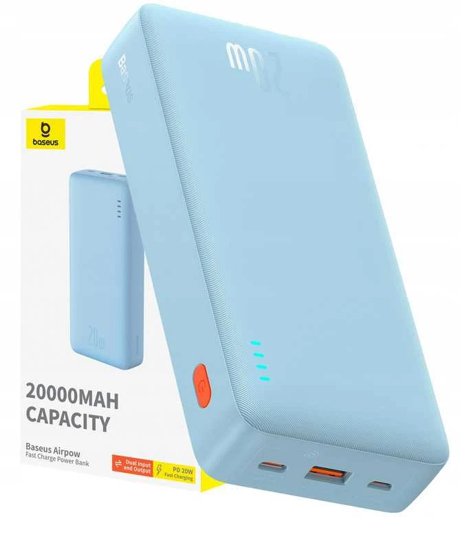 Baseus Airpow 20000mAh 20W maitinimo blokas (mėlynas)