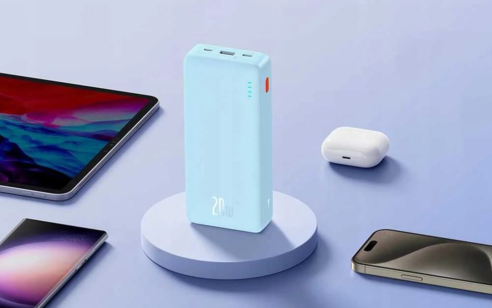 Baseus Airpow 20000mAh 20W maitinimo blokas (mėlynas)