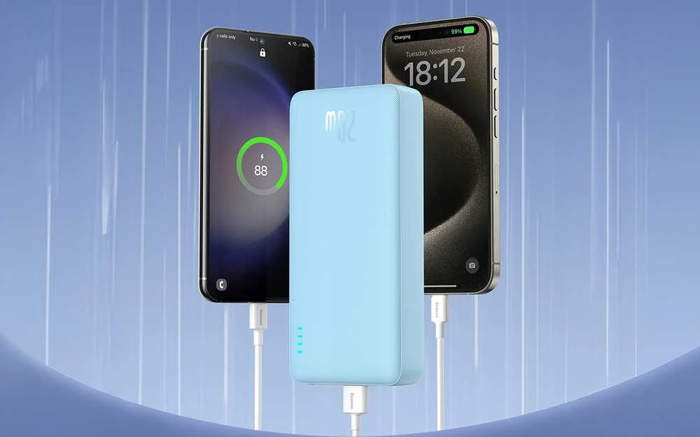 Baseus Airpow 20000mAh 20W maitinimo blokas (mėlynas)