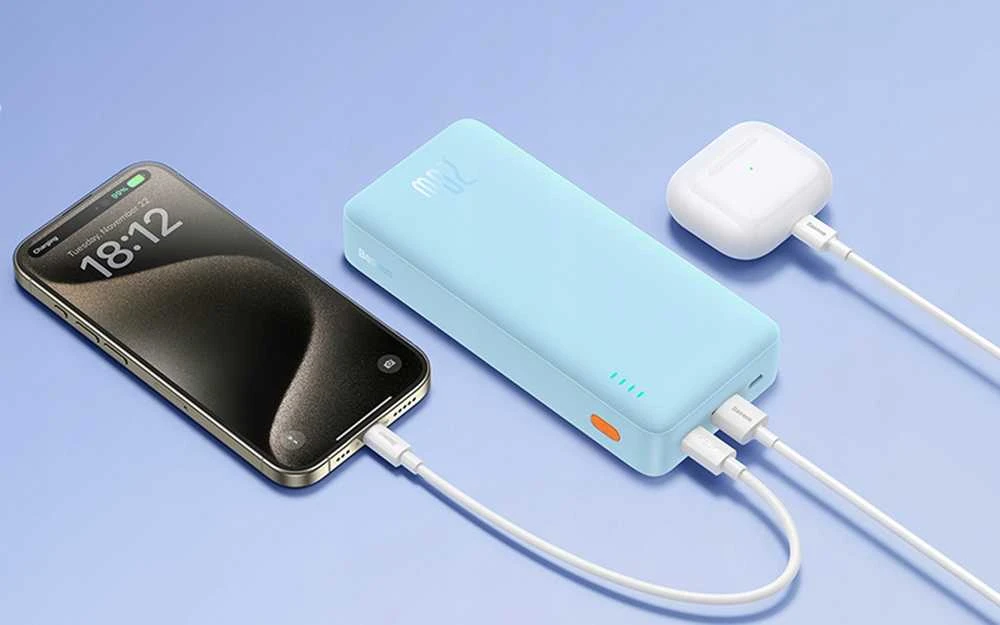 Baseus Airpow 20000mAh 20W maitinimo blokas (mėlynas)
