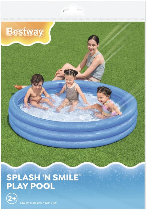 Pripučiamas vaikų baseinas Mėlyna Splash N Smile 152 cm Bestway 51026