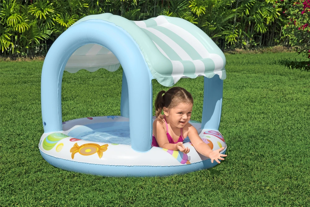 Pripučiamas vaikiškas baseinas Bestway su stogeliu, 104 × 84 cm
