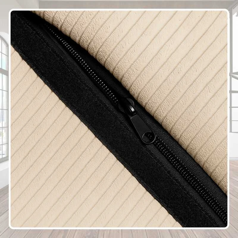 Pufas sėdmaišis 75x75x100 cm beige corduroy Cronen