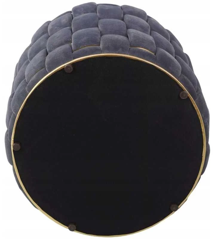Signal Meble Pufas su daiktų saugykla daiktadėžė pilkas 37x42 cm VELVET TIARA SIGNAL