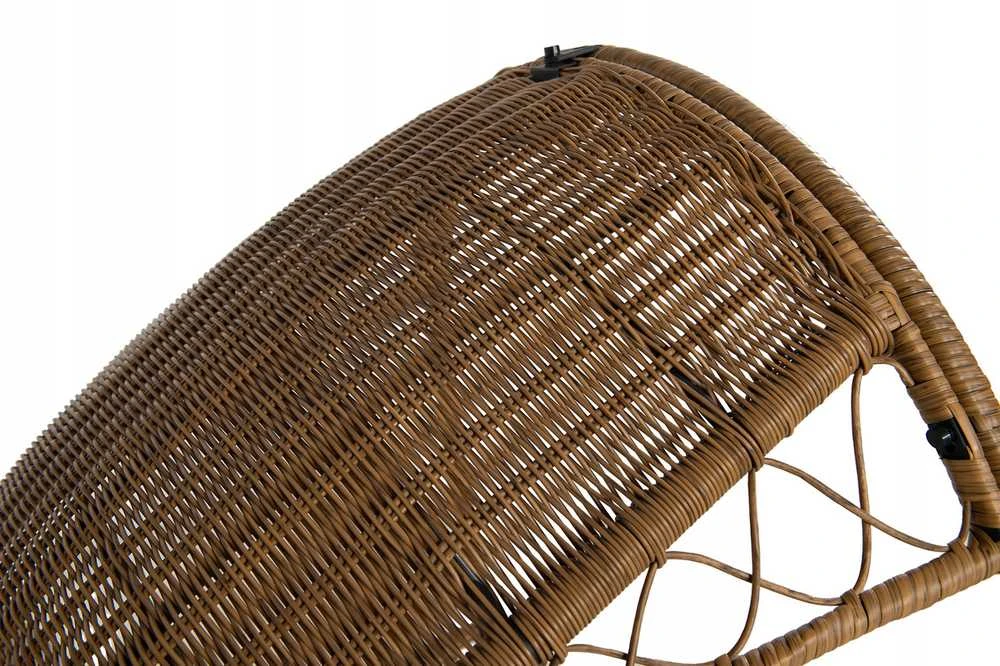 Sodo fotelis KOKONAS iš technoratano su pagalvėmis boho stilius balkono ir terasos kėdė