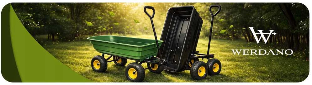 Sodo transportavimo vežimėlis su išvertimo funkcija 250 kg 75 L