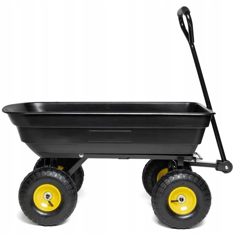 Sodo transportavimo vežimėlis su išvertimo funkcija 250 kg 75 L