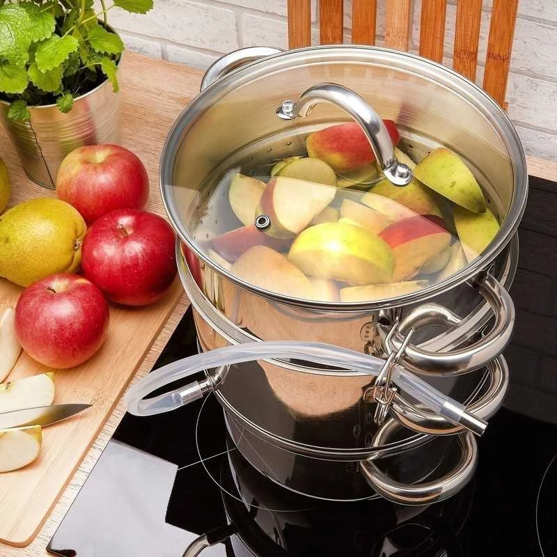 Sulčių virimo puodas, dujinė indukcinė nerūdijančio plieno puodas Konighoffer 5 L