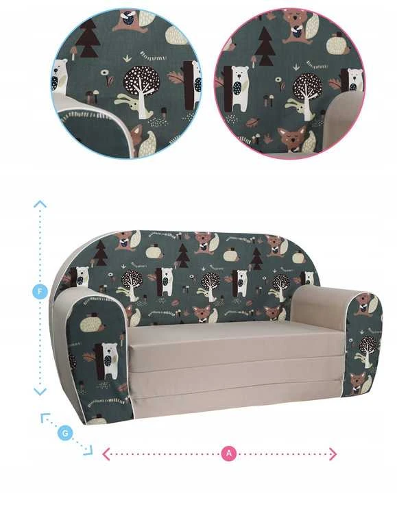 Tex Im Minkšta vaikiška sofa
