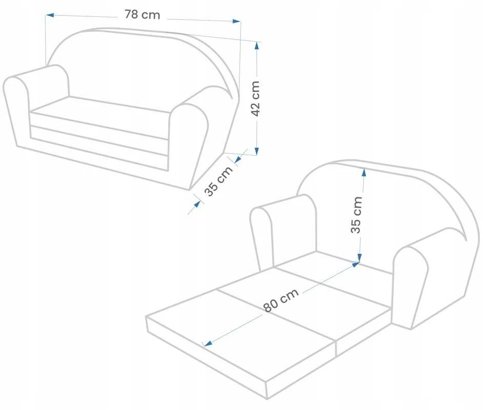 Tex Im Minkšta vaikiška sofa