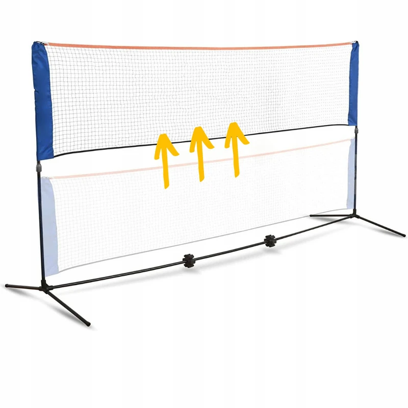 Universalus tinklo rinkinys badmintonui, tinkliniui ir tenisui 310 cm su reguliuojamu aukščiu