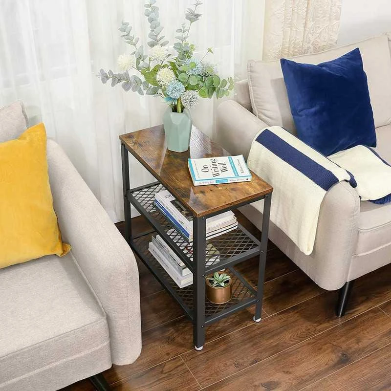 Zender Textile Kavos Staliukas Žurnalinis Stalelis Industrinis Loft Stilius