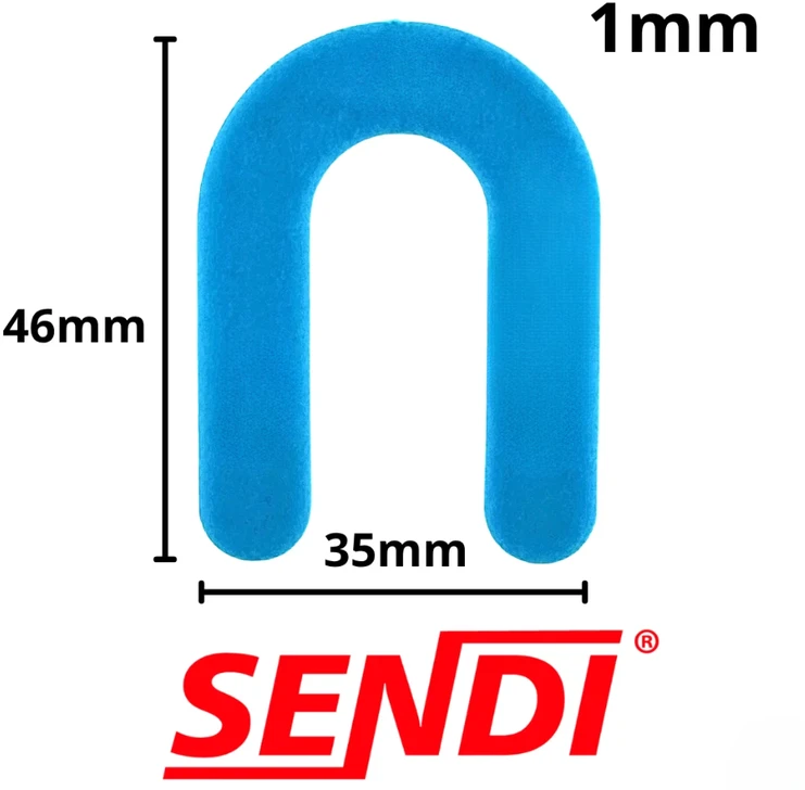 1 mm intarpai plytelėms - pasagos, N-SPACER Sendi, 100 vnt.