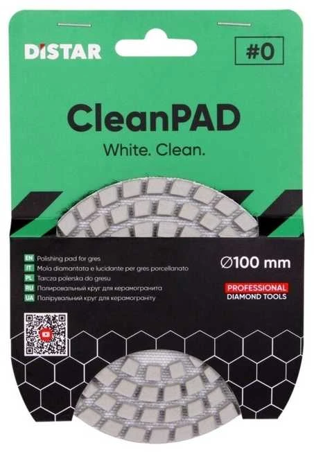 Ø100MM Distar CleanPAD šlifavimo ir poliravimo padukas plytelėms #0 #50 #100 #200 #400 #800, Grūdėtumas: 200