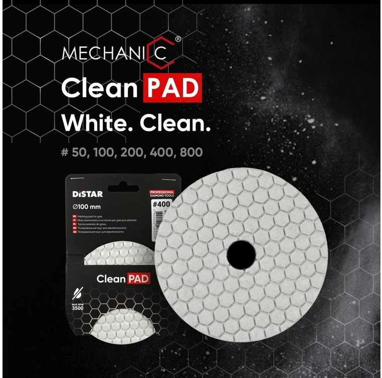 Ø100MM Distar CleanPAD šlifavimo ir poliravimo padukas plytelėms #0 #50 #100 #200 #400 #800, Grūdėtumas: 200