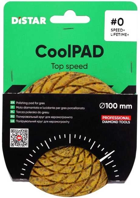 Distar Ø100MM Baumesser CoolPAD šlifavimo ir poliravimo padukas diskas plytelėms #0 #1 #2 #3, Šlifavimo / poliravimo disko grubumas: #3