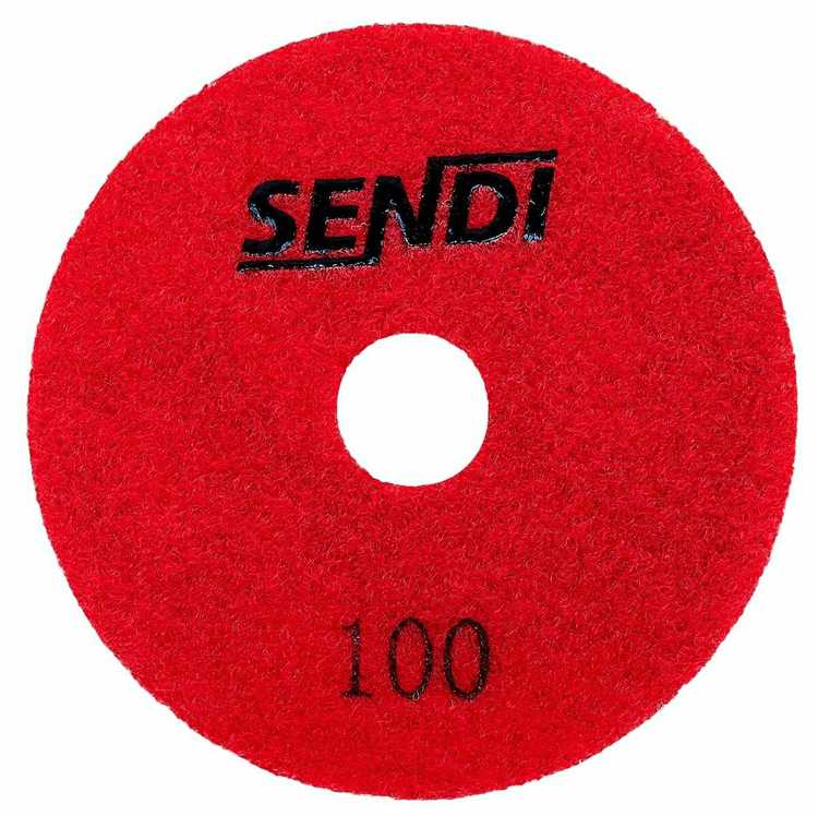 Ø100MM T-REX SENDI deimantiniai plytelių šlifavimo ir poliravimo padukai diskai #50 #100 #200 #400, Grūdėtumas: 100