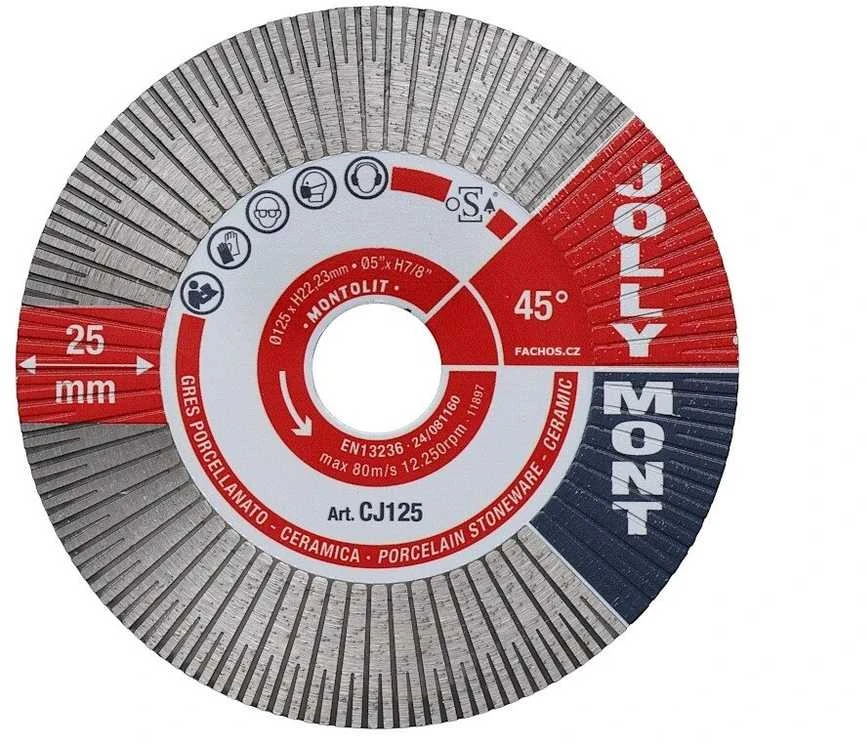 Montolit Deimantinis diskas JOLLYMONT 2 in 1, sausam/šlapiam pjovimui, Ø115 mm