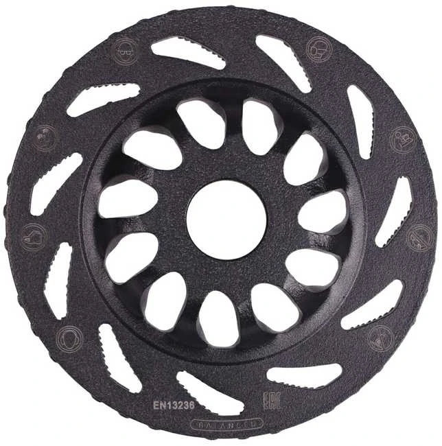 125 mm betono, dažų, klijų, lako, polirmerų šlifavimo diskas Distar Žalias Point