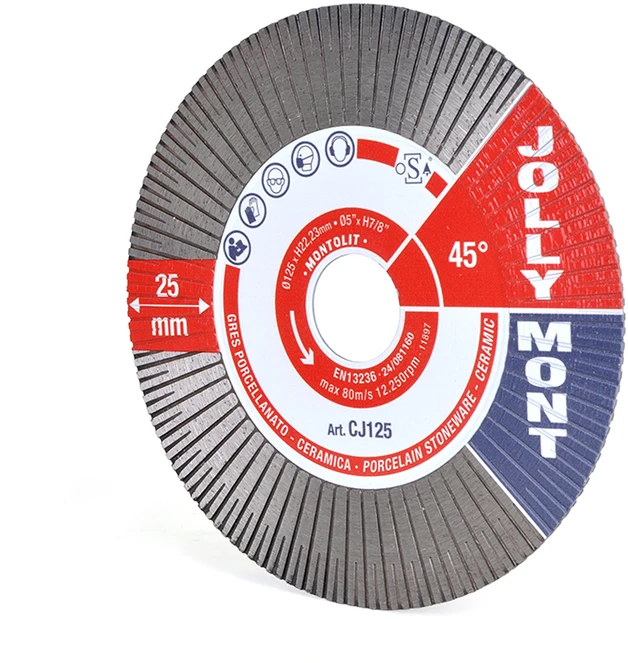 Montolit Deimantinis diskas JOLLYMONT 2 in 1, sausam/šlapiam pjovimui, Ø125 mm