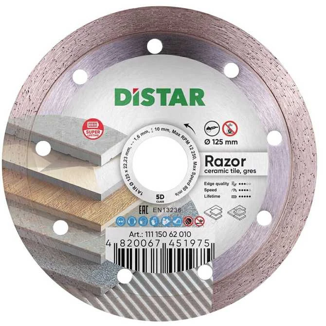 125 mm DISTAR RAZOR Deimantinis diskas plytelėms