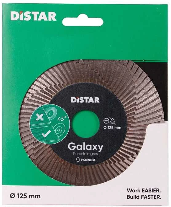 125 x 22,23 mm Distar Galaxy, 45° kampui pjauti ir šlifuoti diskas plytelėms