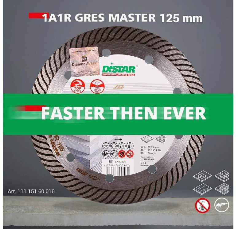 125MM DISTAR GRES MASTER Deimantinis diskas akmens masei