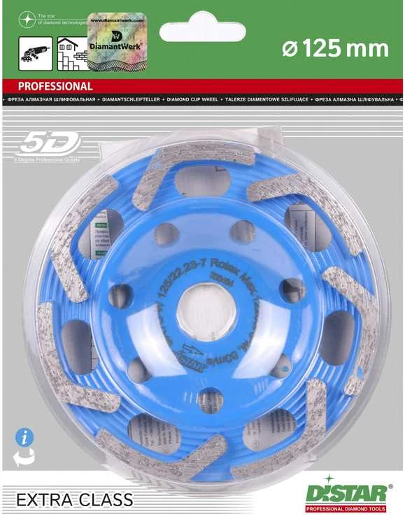125MM DISTAR ROTEX Betono šlifavimo diskas