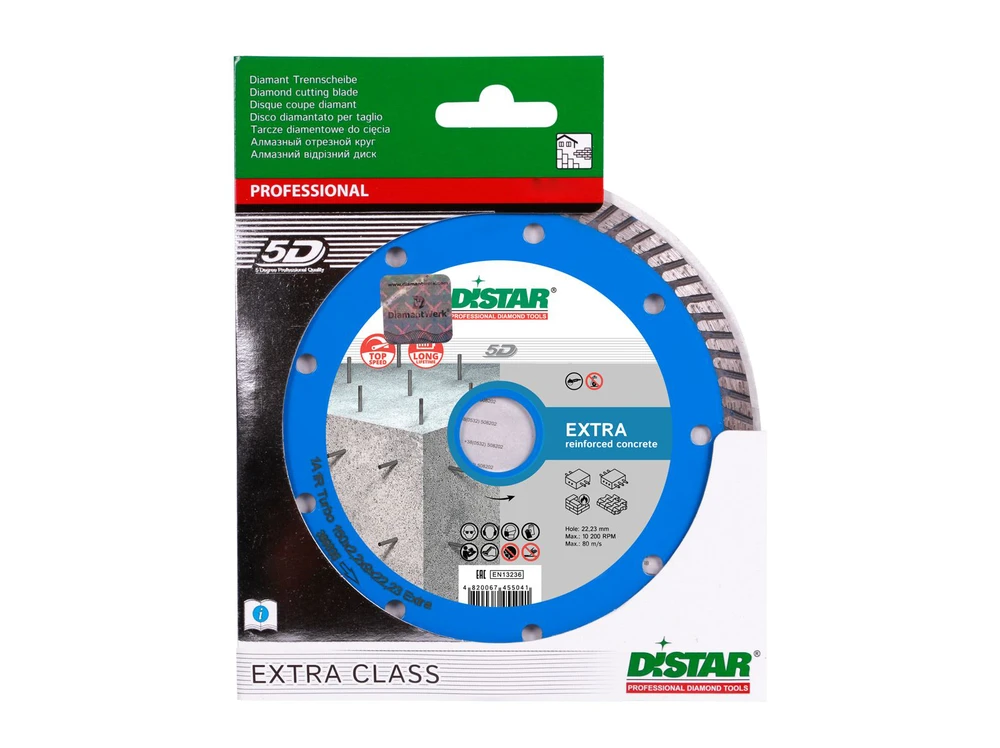 125MM DISTAR TURBO EXTRA MAX Deimantinis diskas betonui, gelžbetoniui
