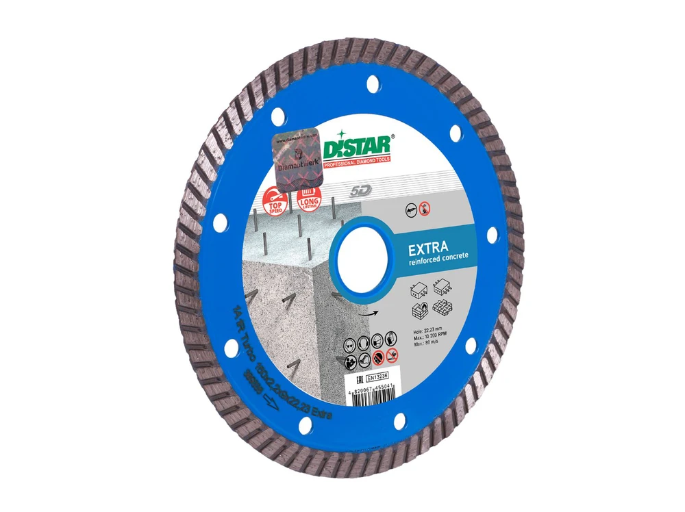 125MM DISTAR TURBO EXTRA MAX Deimantinis diskas betonui, gelžbetoniui