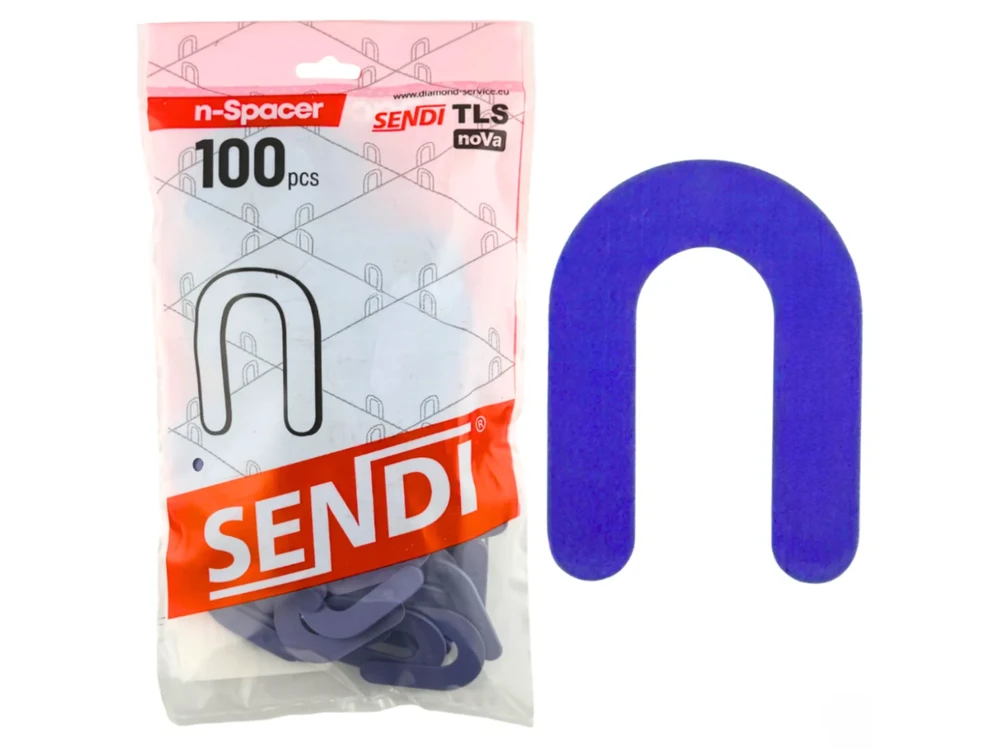 1,5 mm intarpai plytelėms - pasagos, N-SPACER Sendi, 100 vnt.