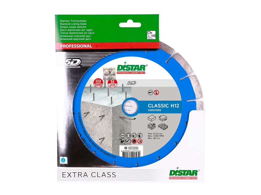 150MM DISTAR CLASSIC H12 Deimantinis diskas gelžbetoniui hidrotechniniam betonui