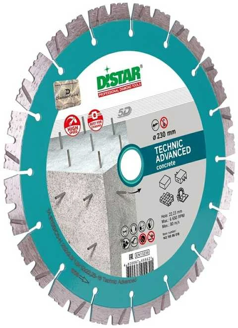 150MM DISTAR TECHNIK ADVANCED Deimantinis diskas betonui