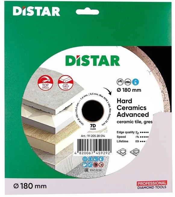 180MM DISTAR HARD CERAMICS ADVANCED Deimantinis diskas plytelėms