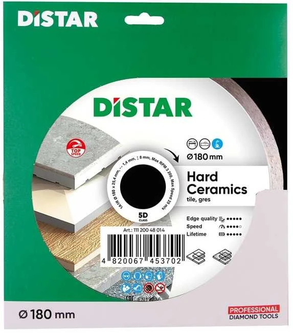 180MM DISTAR HARD CERAMICS deimantinis diskas plytelėms