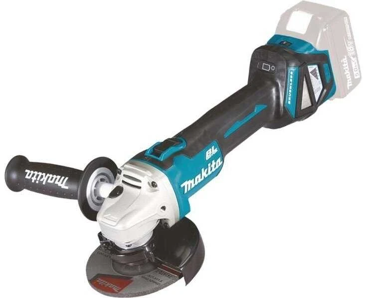 Makita DGA511Z Akumuliatorinis kampinis šlifuoklis, greičio reguliavimas 3000-8500min-1, 18V, ø125mm, komplektuojama be akumuliatorių ir kroviklio!