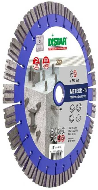 230MM DISTAR METEOR H15 Deimantinis diskas gelžbetoniui, hidrotechniniam betonui