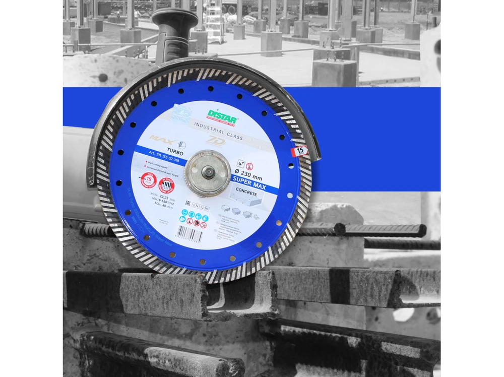230MM DISTAR SUPER MAX Deimantinis diskas armuotam betonui