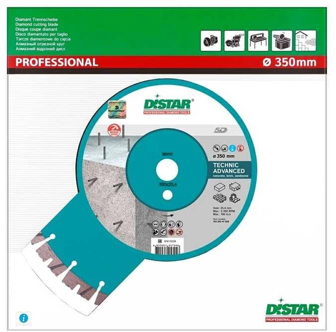 300MM DISTAR TECHNIC ADVANCED Deimantinis diskas betonui