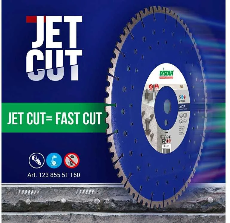 350mm DISTAR JetCUT deimantinis diskas armuotam betonui