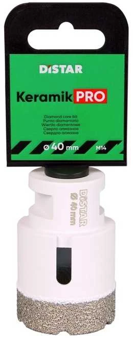 40 mm Grąžtas plytelėms Distar DDR-V KERAMIK PRO M14