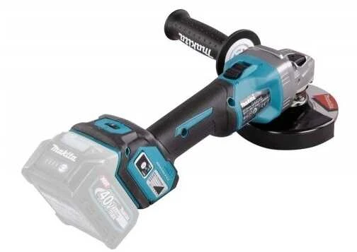 Makita GA023GZ Kampinis šlifuoklis XGT, 125MM, 0-8500RPM; bešepetėlinis variklis; elektrinis stabdys; AFT; AWS (be AWS lusto); reguliuojamas greitis; "Z" versija - komplektuojamas be akumuliatoriaus ir kroviklio