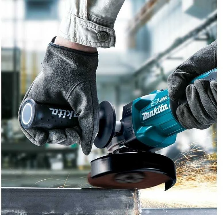 Makita GA023GZ Kampinis šlifuoklis XGT, 125MM, 0-8500RPM; bešepetėlinis variklis; elektrinis stabdys; AFT; AWS (be AWS lusto); reguliuojamas greitis; "Z" versija - komplektuojamas be akumuliatoriaus ir kroviklio