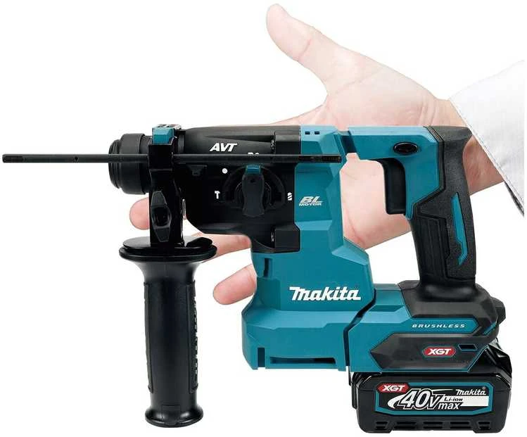 Makita HR010GZ Perforatorius XGT, 2,1 J, 20mm; 2,8kg, bešepetėlinis variklis, AWS (be AWS lusto), AVT; XPT; "Z" versija - komplektuojamas be akumuliatoriaus ir kroviklio