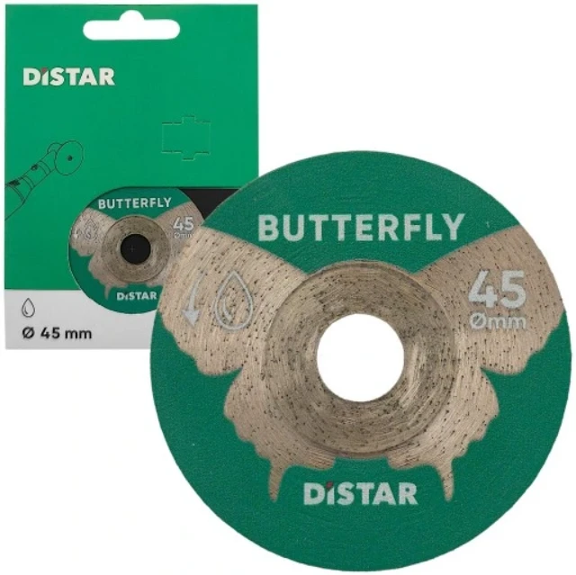 45 x 9,6 mm deimantinis diskas graveriui Proxxon LHW 220V, plytelėms pjauti, Butterfly, Distar