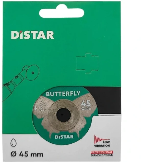 45 x 9,6 mm deimantinis diskas graveriui Proxxon LHW 220V, plytelėms pjauti, Butterfly, Distar