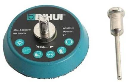 50mm velcro laikiklis adapteris šlifavimo padukams su 3mm koteliu graveriui BIHUI AGMPH2