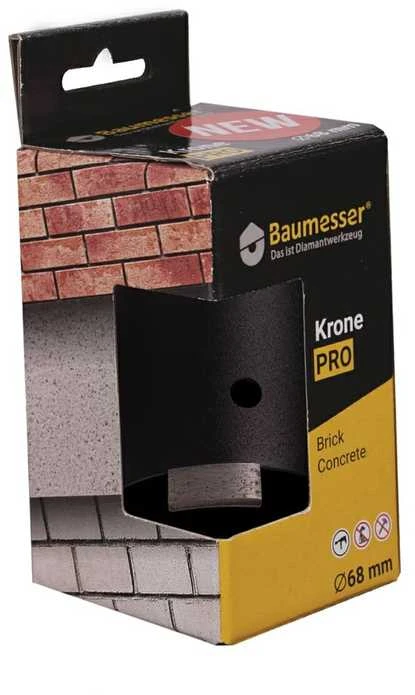 68mm M16 Deimantinis grąžtas rozetėms BAUMESSER DDS-W KRONE PRO