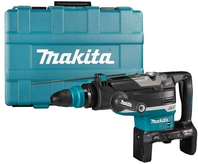 Makita HR006GZ Perforatorius XGT, 40V MAX x2 (80V MAX), SDS-MAX, 21,4 J, 52mm; 12,9kg, bešepetėlinis variklis, AVT, AFT, AWS (be AWS lusto); XPT; "Z" versija - komplektuojamas be akumuliatoriaus ir kroviklio